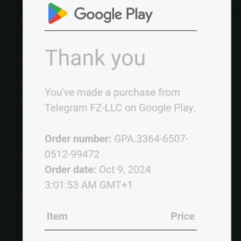 Google Play Didn’t Deliver My 2500 In-App Stars Purchased for Telegram