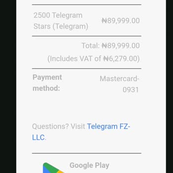 Google Play Didn’t Deliver My 2500 In-App Stars Purchased for Telegram