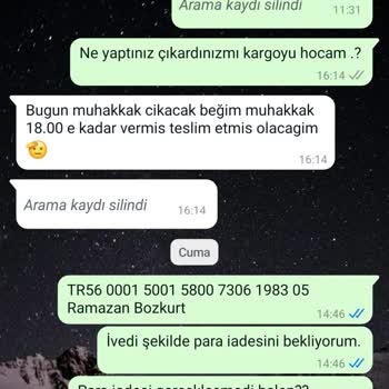 Çelik Yelek Siparişim 20 Gündür Gelmedi