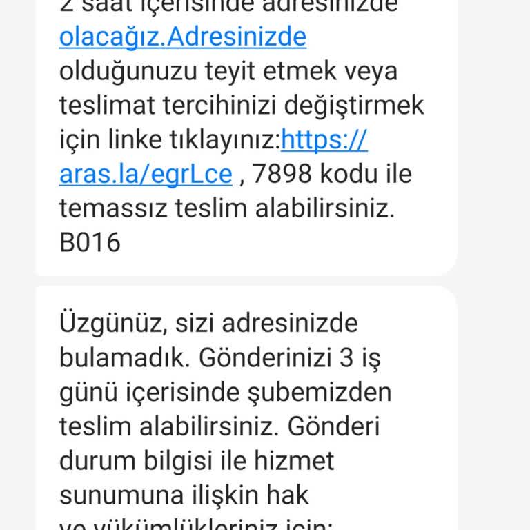 Üsküdar Setbaşı Şubesi Teslimat Sorunu