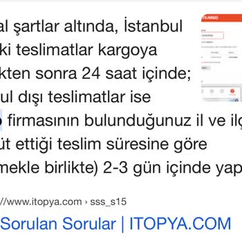 Teslimat Süresinde Tutarsızlık Ve Yavaşlık