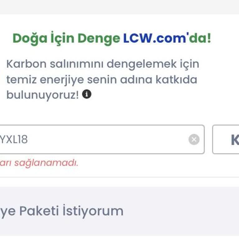 LCW Uygulamasında Kupon Kullanım Sorunu