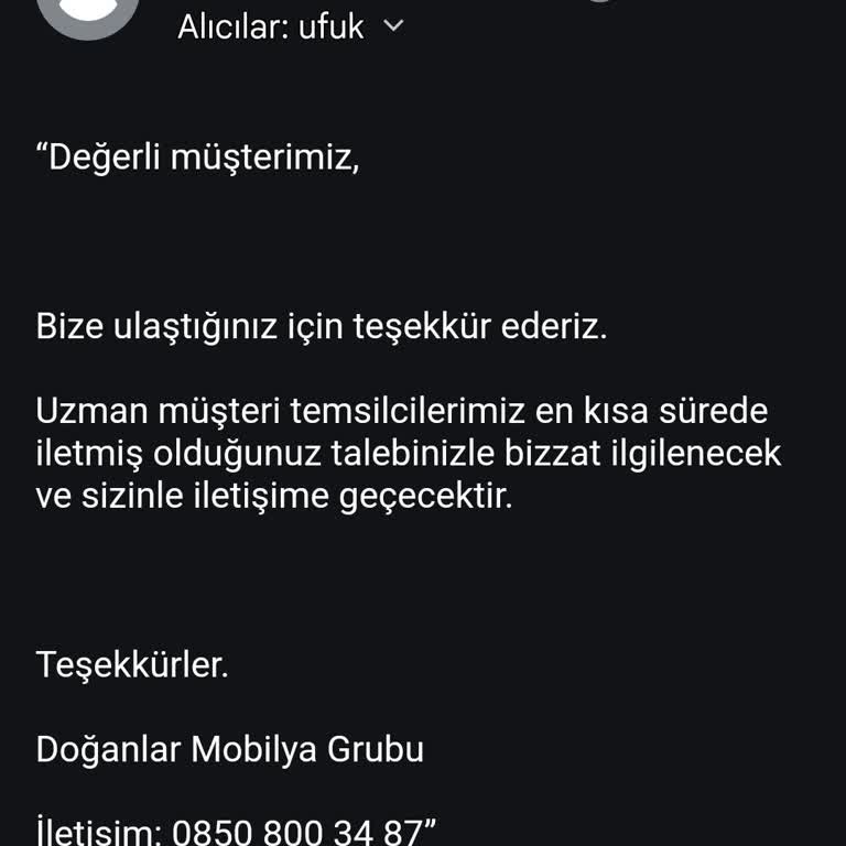 Doğtaş'tan İptal Edilemeyen Sipariş Sorunu