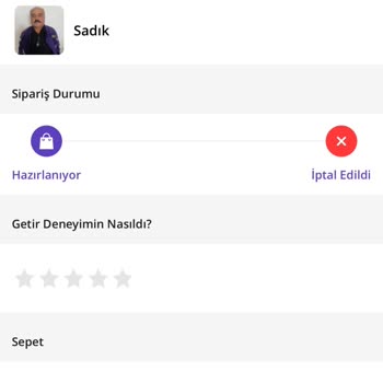 Getir Büyük'ten İptal Edilen Sipariş Ve Eksik İade Sorunu