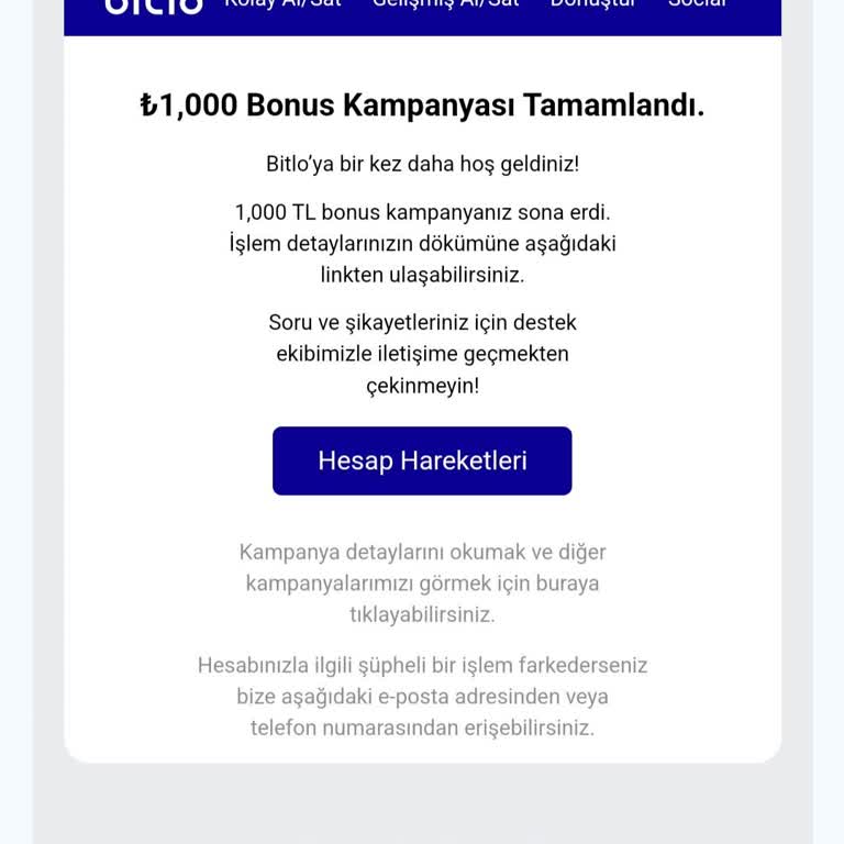 Bitlo'nun Kampanya Ve Müşteri Hizmetleri Hayal Kırıklığı