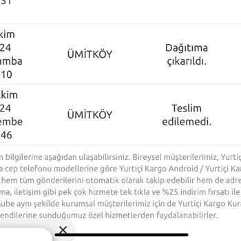İki hafta boyunca kargonun teslimini bekliyorum