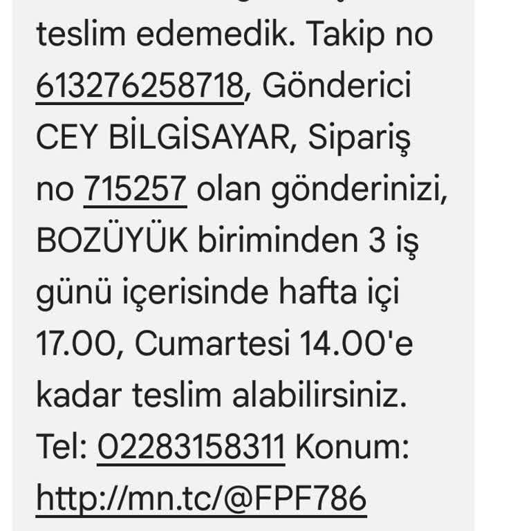 Teslimat Saatlerinde Mağduriyet