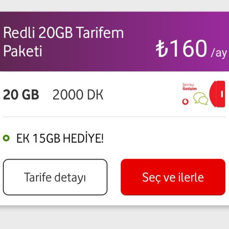 Vodafone'dan Sabit Fiyat Talebi