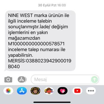 Nine West Bot İadesinde Mağduriyet