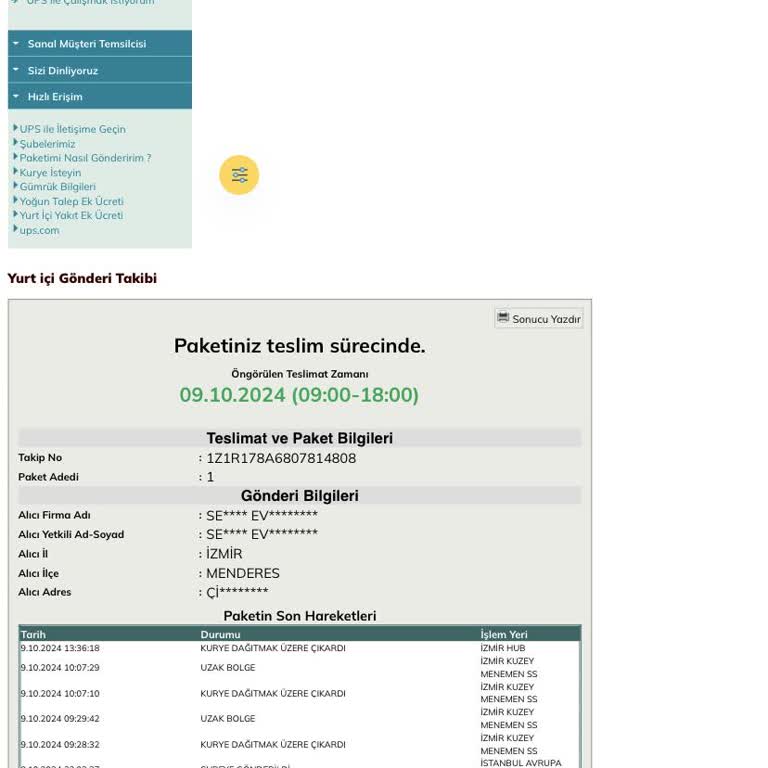 UPS Türkiye'nin Teslimat Sorunu Ve M&S Müşteri Hizmetleri Hayal Kırıklığı
