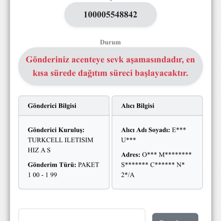 Kuryenet İletişimsizliği: Ürünüm Nerede?