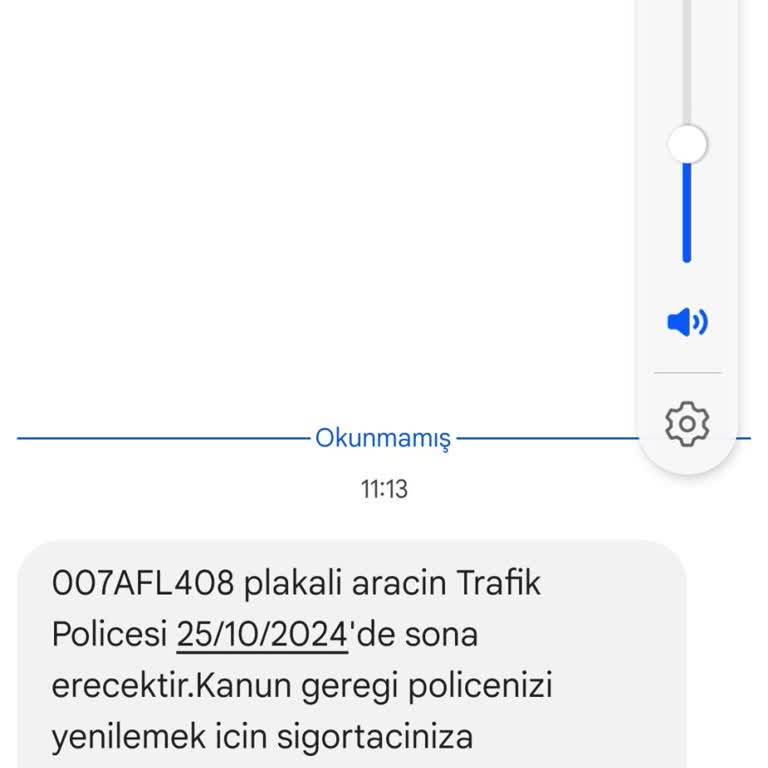 Yanlış Kişisel Verilerle Gönderilen Trafik Poliçesi Mesajı