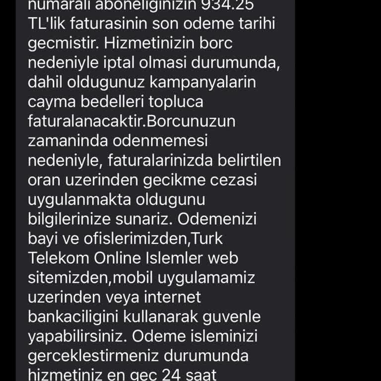 Yanlış Fatura Gönderimi Ve Müşteri Hizmetleri Sorunu