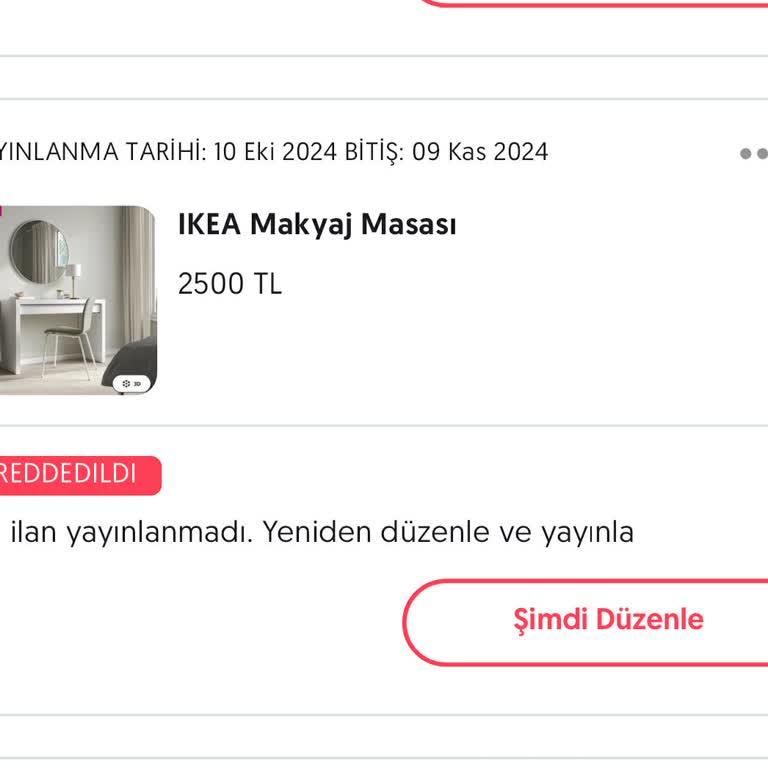 Letgo İlan Düzenleme Sorunu