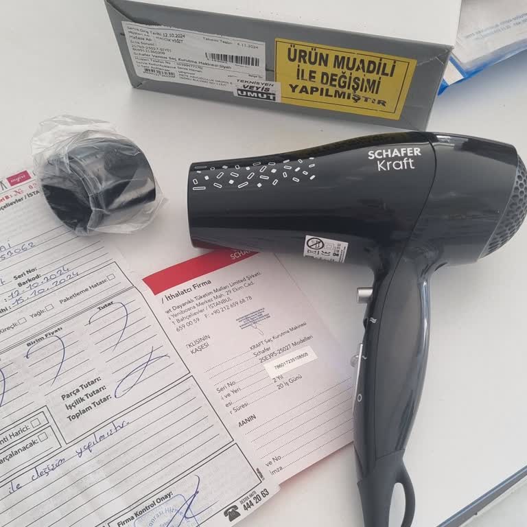 Schafer Saç Kurutma Makinesi Hüsranı: Arıza Giderilmedi