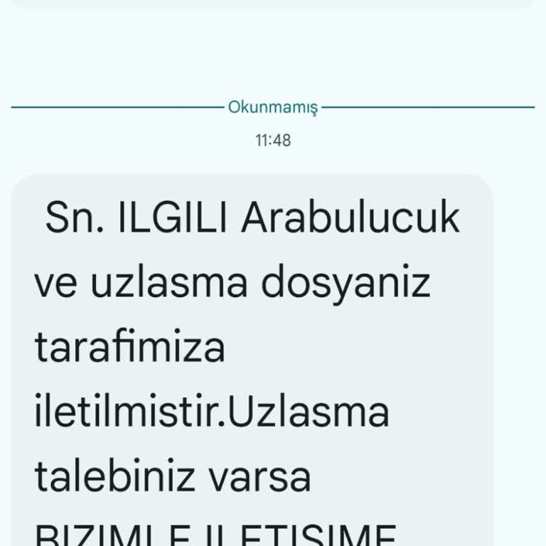 Beyaz DNSMN (SMS) tarafıma gelen yanıltıcı mesaj!