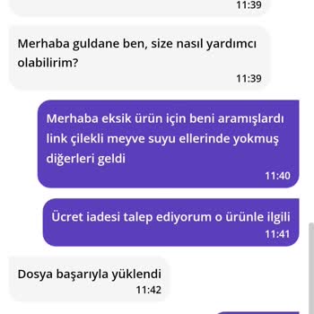 Eksik Ürün Ve İletişim Sorunları