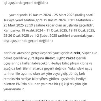 Pegasus'un Hediye Bilet Kampanyasında Yaşanan Sorunlar