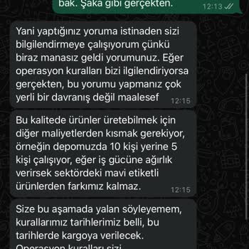 Siparişim Kargoya Verilmedi Ve İlgisiz Cevaplar Aldım