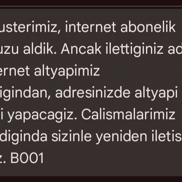 Türk Telekom Altyapı Sorunu Ve İletişim Eksikliği