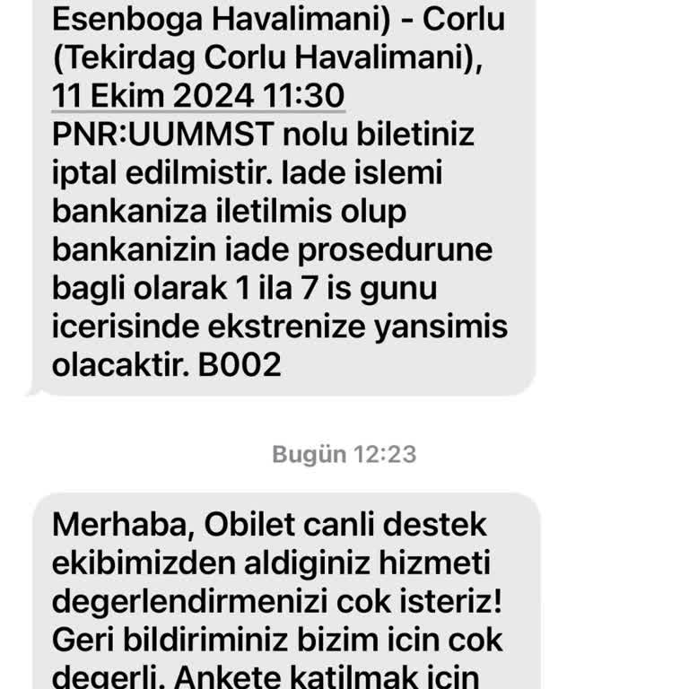 Uçak Bileti İadesinde Haksız Kesinti