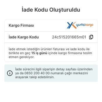 Geçersiz İade Kodu Ve Yetersiz Müşteri Hizmetleri