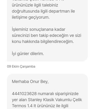 Hepsiburada'dan Alınan Termosun Barkod Sorunu
