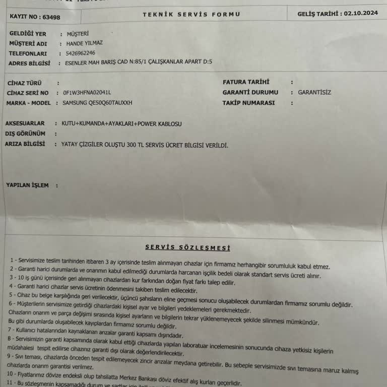 Samsung Televizyonumun Panel Sorunu Çözülmüyor!