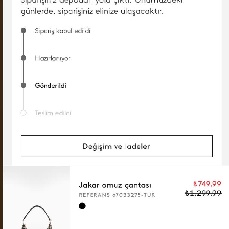 Mango'dan Geç Gelen Çanta Teslimatı