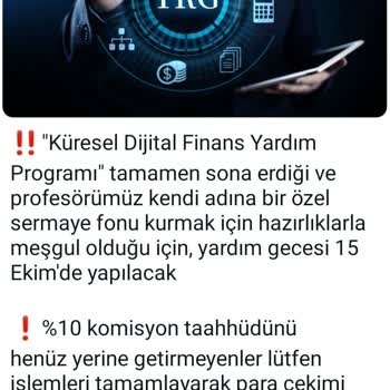 The Rohatyn Group Yatırım Vaadiyle Para Talebi