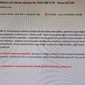 Vodafone'un Çözüm Süreci Ve Yanlış Fatura Problemi