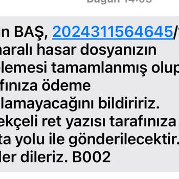 Değer Kaybı Başvurumun Haksız Reddedilmesi