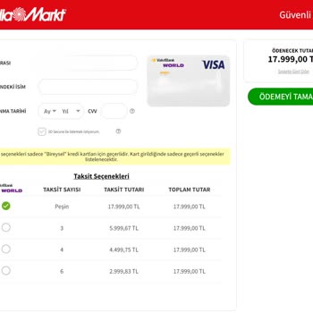 Media Markt Web Sitesindeki Yanıltıcı Taksit Bilgisi