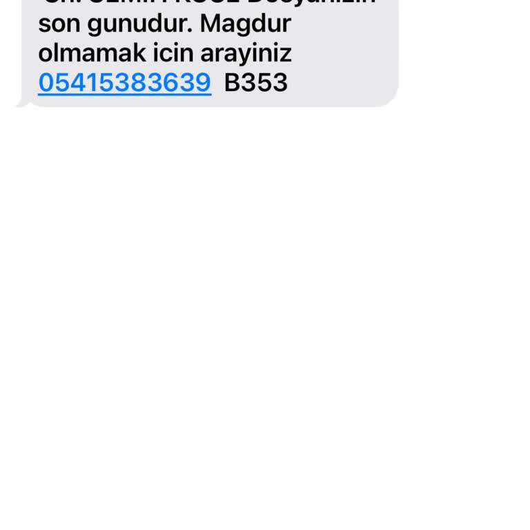 Asılsız Mesajlarla Mağduriyet Tehdidi