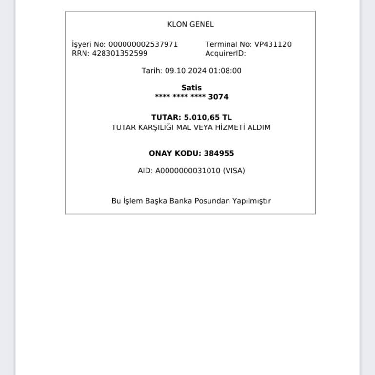 Bilgim Dışında Tekrarlanan Yüksek Tutar Çekimleri