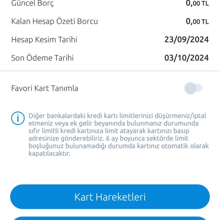 Kredi Kartı Limiti Sorunu Ve Söz Verilen Limitin Tanımlanmaması