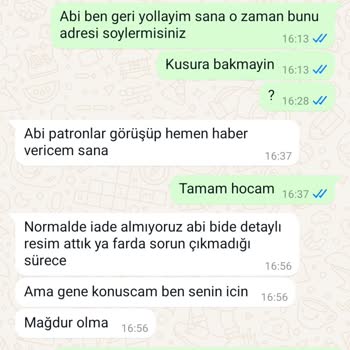 Yanlış Ve Hasarlı Ürün İadesinde Sorun Yaşıyorum
