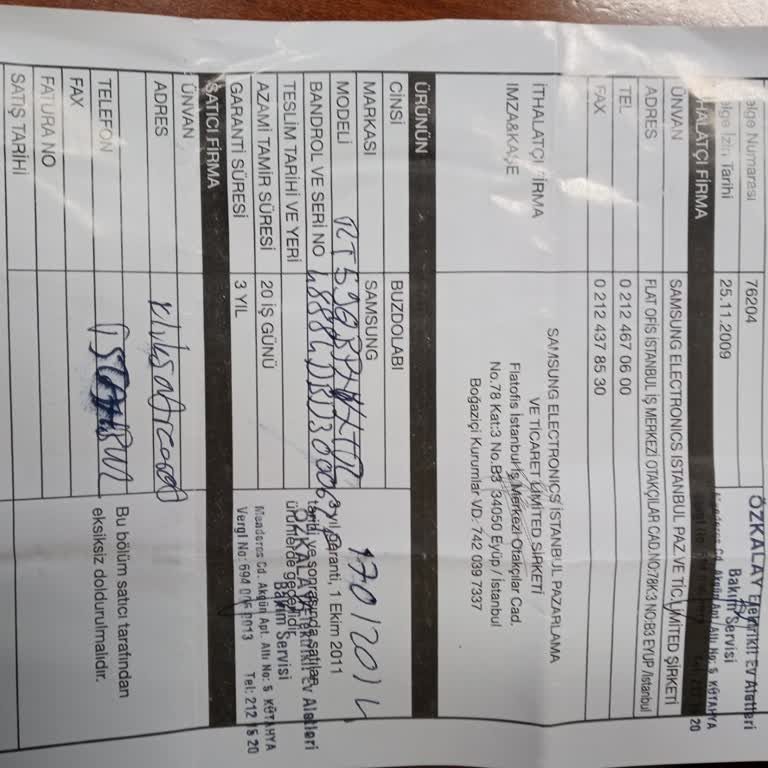 Samsung Buzdolabı İçin Yedek Parça Bulunamıyor