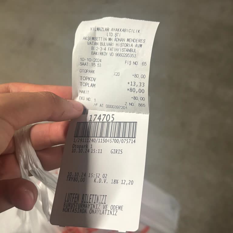 Haksız Otopark Ücreti Şikayeti