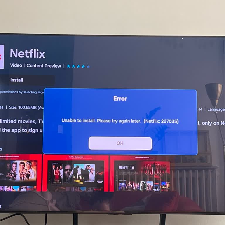 Netflix Yeni Televizyonun İnternet Uygulamalarında Hata Kodu Sorunu