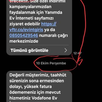 Vodafone'un Taahhüt Süresi Dolmadan Tarifemi Değiştirmesi