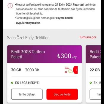 Vodafone Tarife Güncellemesi Ve Adil Olmayan Fiyat Farkları