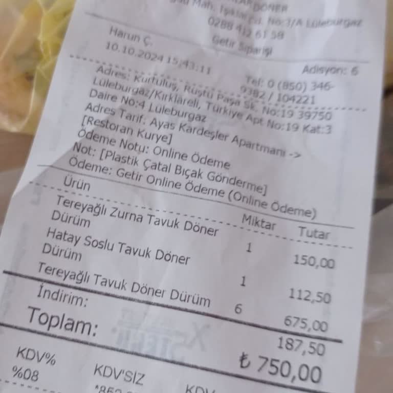 Hesabımdan İzinsiz Sipariş Ve Yetersiz Müşteri Hizmetleri