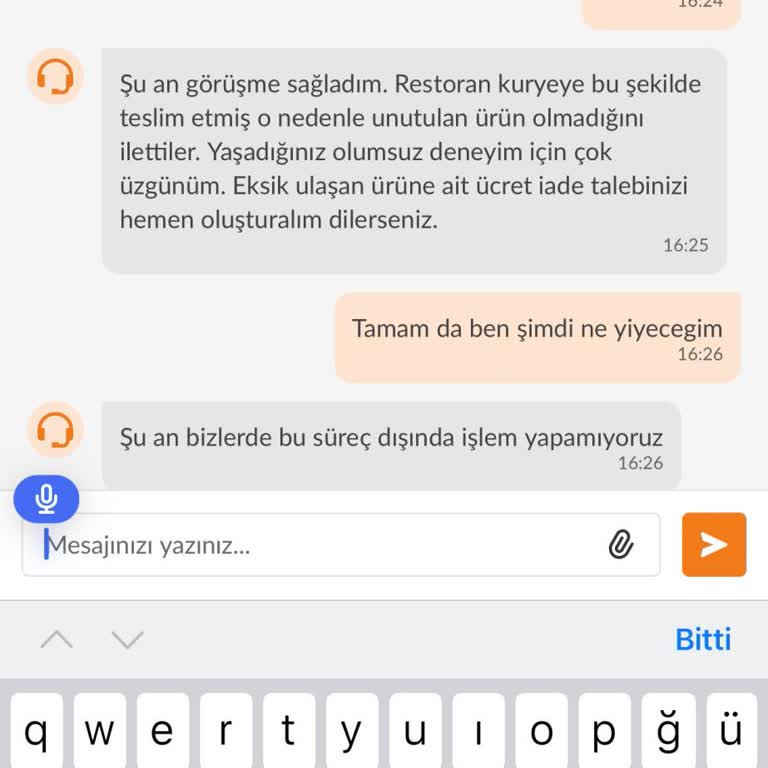 Eksik Sipariş Ve Yetersiz Çözüm