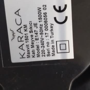 Karaca Züccaciye Ürününün Motor Sorunu