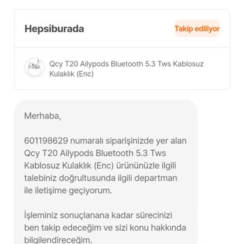 Hepsiburada'dan Aldığım Ürün İçin Servis Bekleyişi