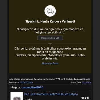 Geciken Kargo Teslimatı İçin Acil Çözüm Talebi