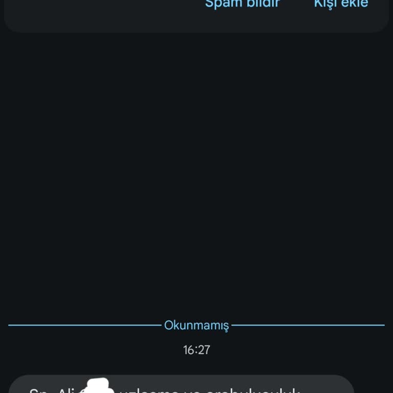Beyaz Dnsmn (SMS) Tarafından Gelen Asılsız Mesaj