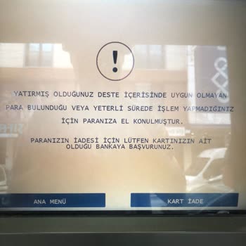 ATM'de Yutulan Para İçin Uzayan Geri Ödeme Süreci