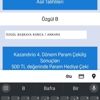 Kazandırio Param Kart Çekilişi Şikayeti